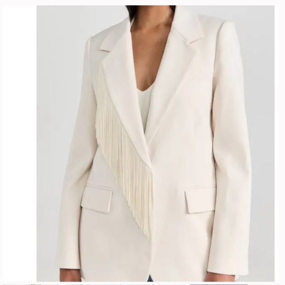 NWT TANYA TAYLOR LEWIS JACKET sz 2 sold out Shopbop fringe - Picture 9 of 10